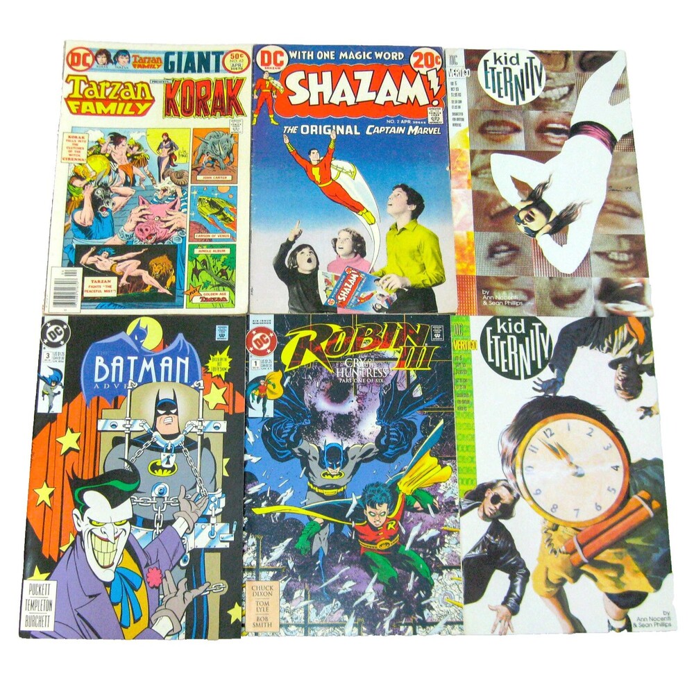 DC COMICS (Vintage Wholesale Lot) 1973-1992 Tarzan, Shazam, Batman, Robin